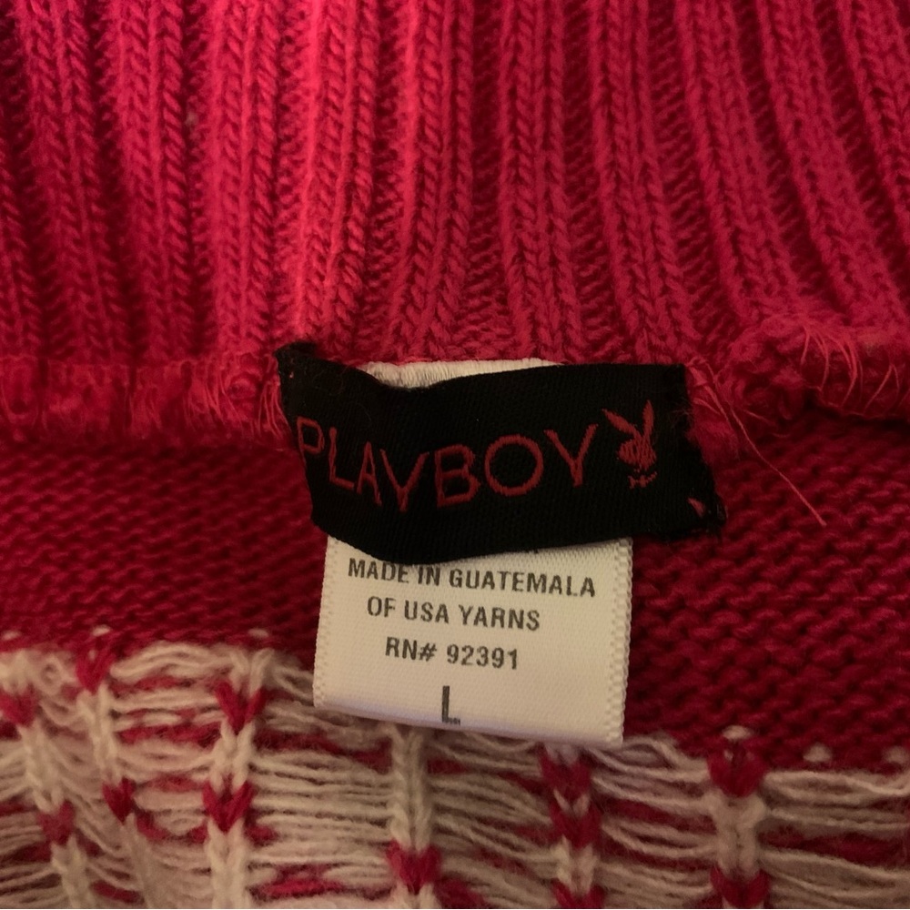 RARE PLAYBOY Dead Stock Vintage Sweater Dress Pink Y2K. - Picture 11 of 12